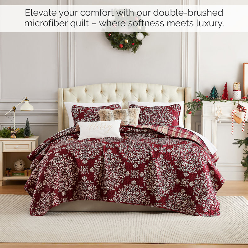 Southshore Fine Linens Merrytown Christmas Oversized Duvet Cover Set